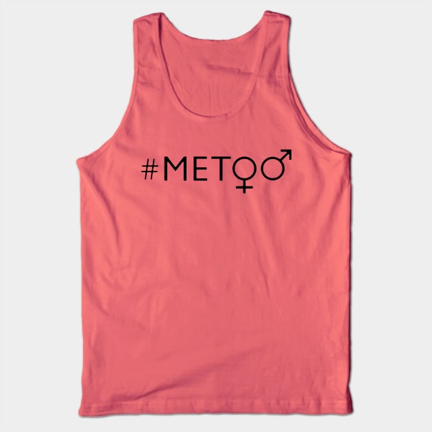 hashtag metoo - gender symbols - black Tank Top by EDDArt